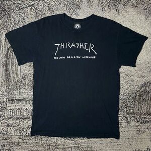 Thrasher Black Short Sleeve Logo Tee